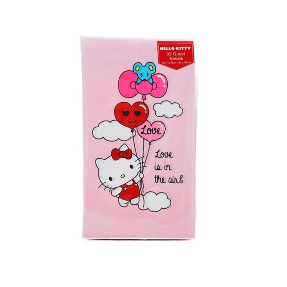 Hello Kitty Love is in the Air Napkins 32 Pack Decorative Guest Towels Sanrio